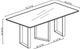 Coaster® Desden Gray Rectangular Dining Table with Silver Base-4