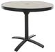 CabanaCoast® Customizable Bay Aluminum/Wood 36" Round Outdoor Dining Table-1