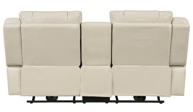 Homelegance® Huron Beige Double Power Reclining Loveseat with Center Console-3