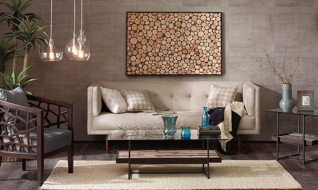 Olliix by INK+IVY Glass Top Coffee Table with Natural Tavarua Base-2