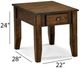 Intercon Kona Raisin End Table-1