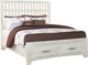 Vaughan-Bassett Cottage Too Weathered White Queen Storage Footboard-1