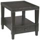 England Furniture Oliver Black 1-Drawer Rectangular End Table-0