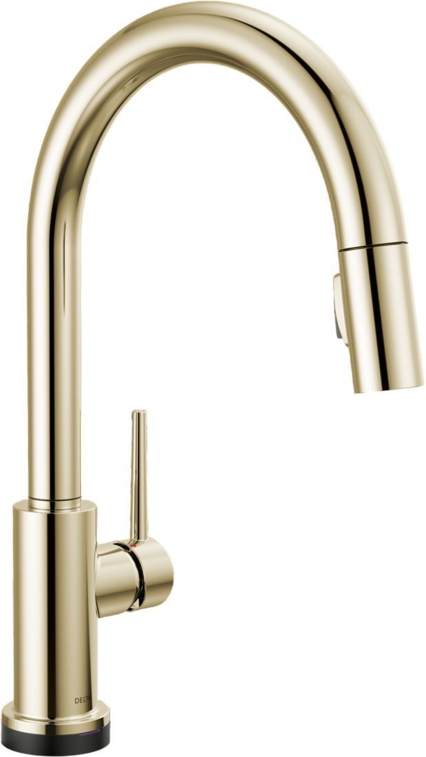 Delta Trinsic® Polished Nickel Touch2O® Technology Kitchen Faucet with Touchless Technology-0