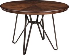 Signature Design by Ashley® Centiar Brown Dining Table with Dark Bronze Base