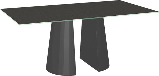Amisco Customizable Gemma 72" Rectangular Dining Table with 0.5" Starstone on Glass Top-0