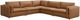 ACME Furniture Brighton 5-Piece Brown Sectional Sofa-0