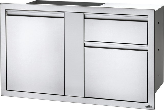 Napoleon Stainless Steel Single Large Single Door & Standard Drawer-1
