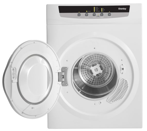 Danby® 3.4 Cu. Ft. White Front Load Electric Portable Dryer-3
