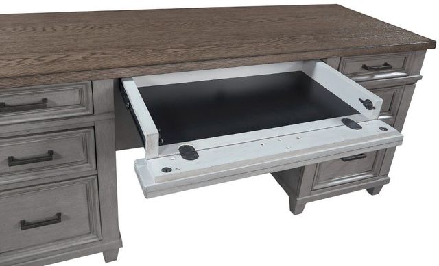 aspenhome® Caraway Aged Slate Credenza and Hutch-3