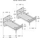 Coaster® Abram Black Youth Twin Over Twin Bunk Bed with Ladder-3