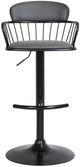 Armen Living Nash Black/Gray Adjustable Bar Stool-1