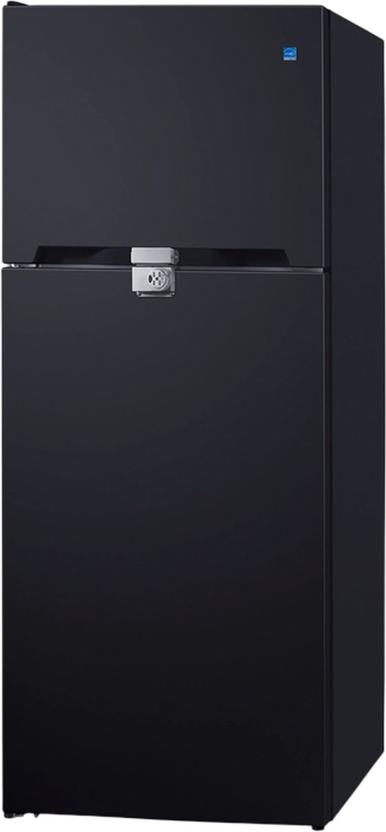 Summit® 28" 14.3 Cu. Ft. Black Counter Depth Top Freezer Refrigerator-1