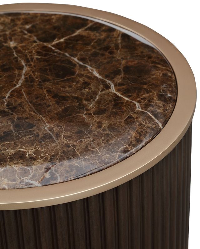 Michael Amini® West Kensington Medium Espresso Chairside Table-2