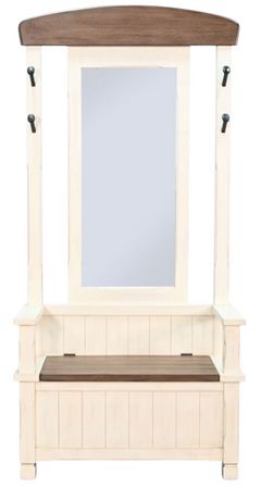 Sunny Designs™ Pasadena Buckskin/Marble White Hall Tree