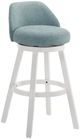 Armen Living Erika Light Blue/White Barstool-0
