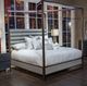 Michael Amini® Metro Lights™ Midnight Queen Canopy Bed-1
