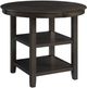 Elements International Amherst 5-Piece Gray/Walnut Counter Dining Set-4