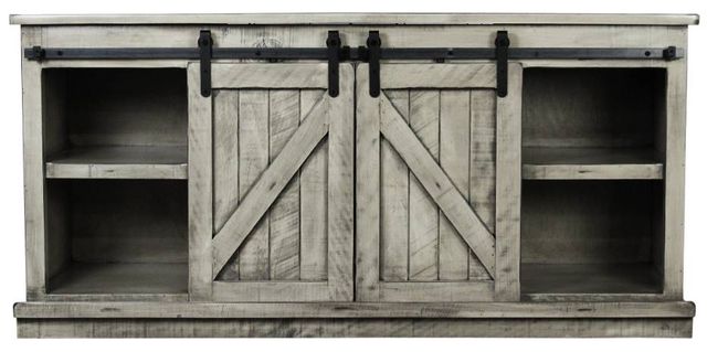 American Heartland Manufacturing Rustic 68" Provincial Fireplace Console-2