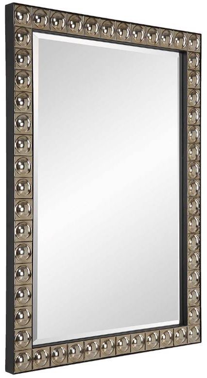 Uttermost® Silvio Antiqued Silver/Champagne Vanity Mirror-3