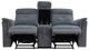 Mazin Furniture Ellesmere Grey Manual Reclining Loveseat with Center Console-2