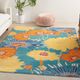 Nourison Home™ Allur Turquoise 5'x7' Style 1 Area Rug-1