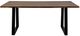 Porter International Designs Manzanita Harvest Dining Table with Black Metal Base -1