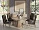 International Furniture Direct Balam Stained White Dining Table-5