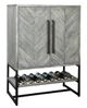Howard Miller® Jamaica Inn Weathered Gray Wine and Bar Cabinet-0