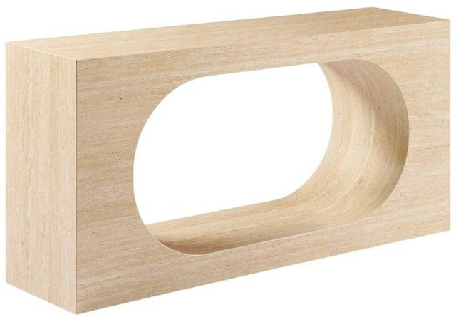 ACME Furniture Inca Travertine Stone Console Table-0