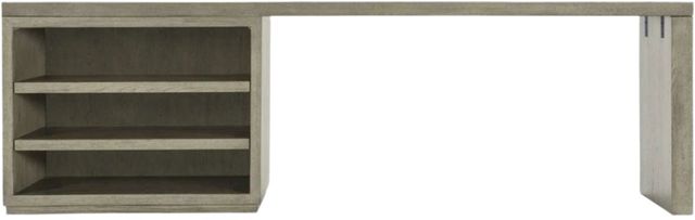 Hooker® Furniture Linville Falls Mink 96" Desk with Open Desk Cabinet and One Leg-1