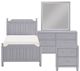 Mazin Furniture Wellsummer 4 Piece Gray Twin Bedroom Set-0
