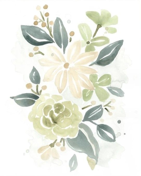 Classy Art Spring Greens II by June Erica Vess Wall Art-1