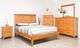 Mako Wood Furniture Sophia Brown Low Profile Queen Panel Bed-1