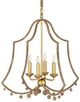 Currey & Company Suzanne Duin Gold/Natural Rope Nimes Chandelier-1