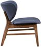 New Classic® Home Furnishings Alder Blue/Walnut Upholstered Lounge Chair-3