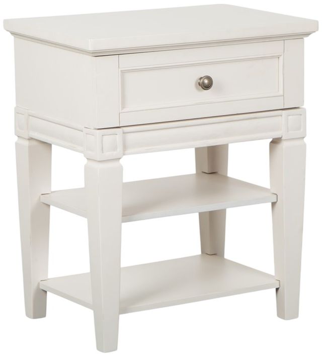 Magnussen Home® Willowbrook Egg Shell White Open Nightstand-0