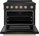 ZLINE Autograph Edition Paramount 36" Black Stainless Steel Pro Style Induction Range with Champagne Bronze Accents-1