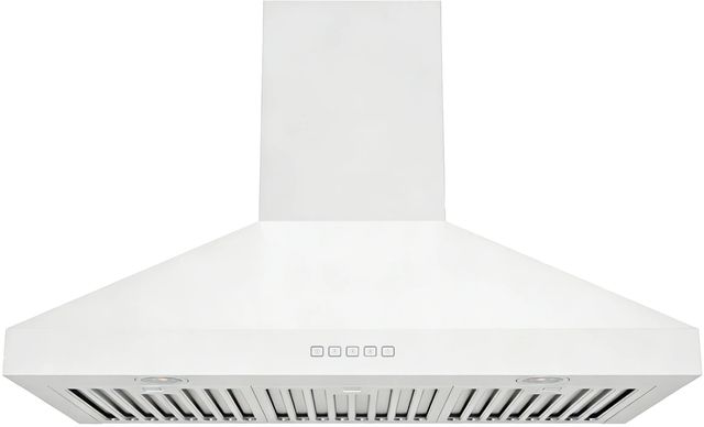 Hauslane Chef Series Pro Model 36" Matte White Convertible Wall Mounted Range Hood-0