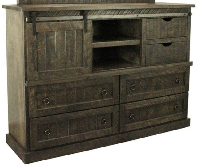 American Heartland Manufacturing Rustic 8-Drawer Dresser and Mirror-1