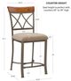 Powell® Hamilton Bronze/Matte Pewter Counter Stool-2