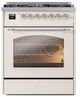 Ilve® Nostalgie II Series 30" Antique White Pro Style Dual Fuel Range-0