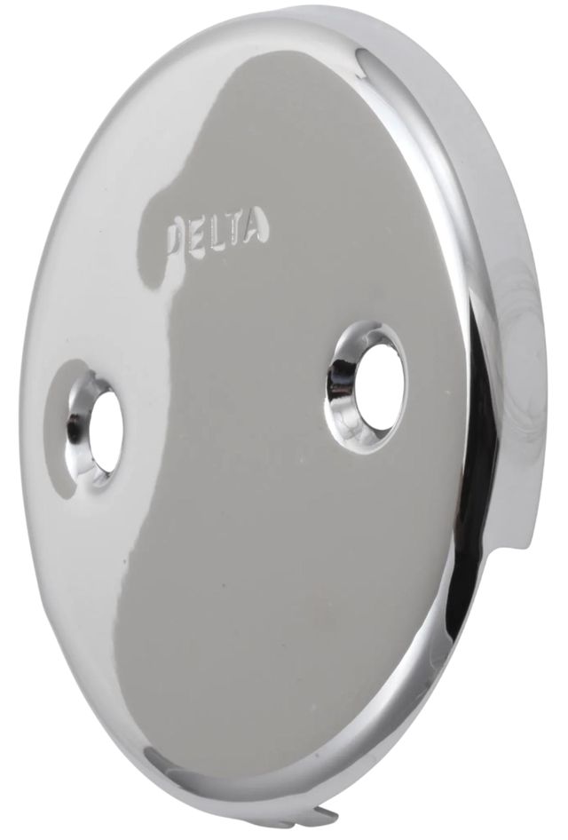 Delta Polished Nickel Overflow Plate-0