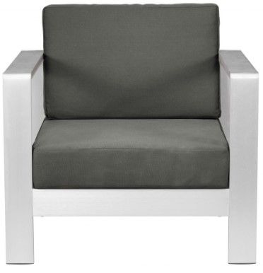Zuo® Modern Cosmopolitan Gray Arm Chair-1