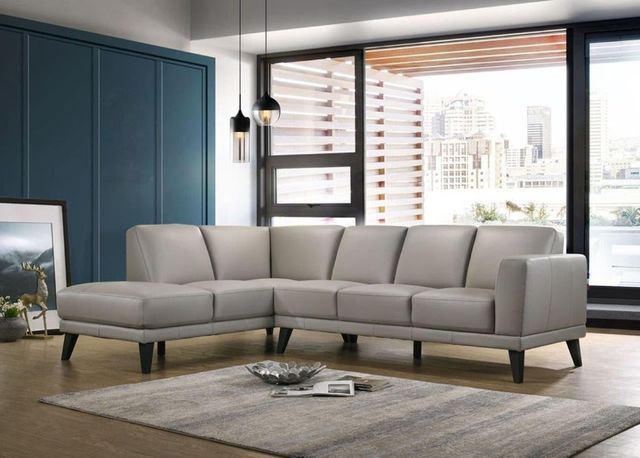 New Classic® Home Furnishings Altamura Mist Gray Left Arm Facing Two Seat Sofa-3