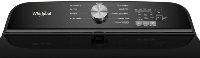 Whirlpool® 5.2 - 5.3 Cu. Ft. Volcano Black Top Load Washer with Removable Agitator-2