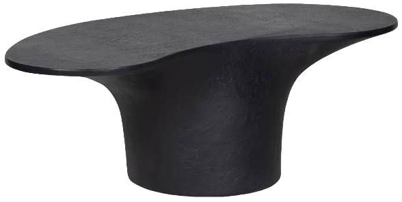Moe's Home Collection Yumi Black Fiberglass Outdoor Coffee Table-0