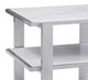 Bassett Mirror Hessle White End Table with Silver Base-1