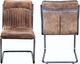 Moe's Home Collection Ansel 2-Piece Brown Leather Dining Chair Set-2