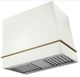 AGA Loge 36" White Wall Mounted Range Hood with Antique Brass Trim-0